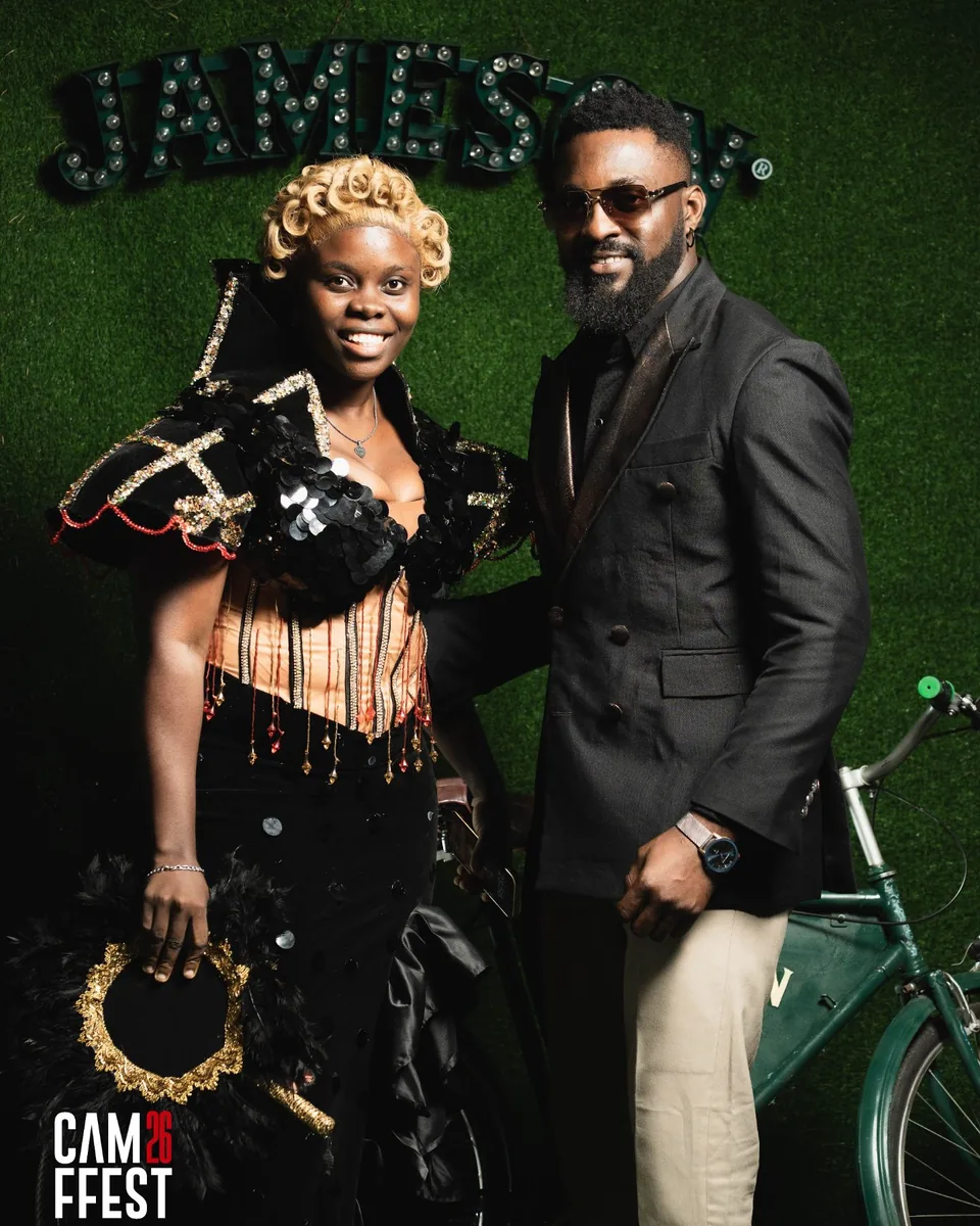Guests at the Jameson brand photo wall