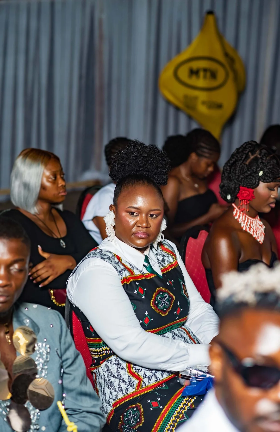 Guests in the front row beside MTN branding at CAMFFEST 2026